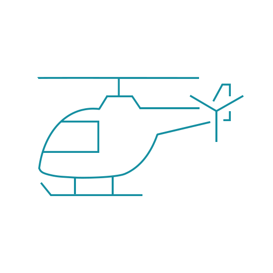 icono helicoptero color